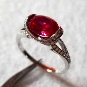 2ct Horizontal Lab Created Ruby
